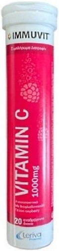 Leriva Pharma Immuvit Vitamin C 1000mg (Raspberry Flavor) 20tabs