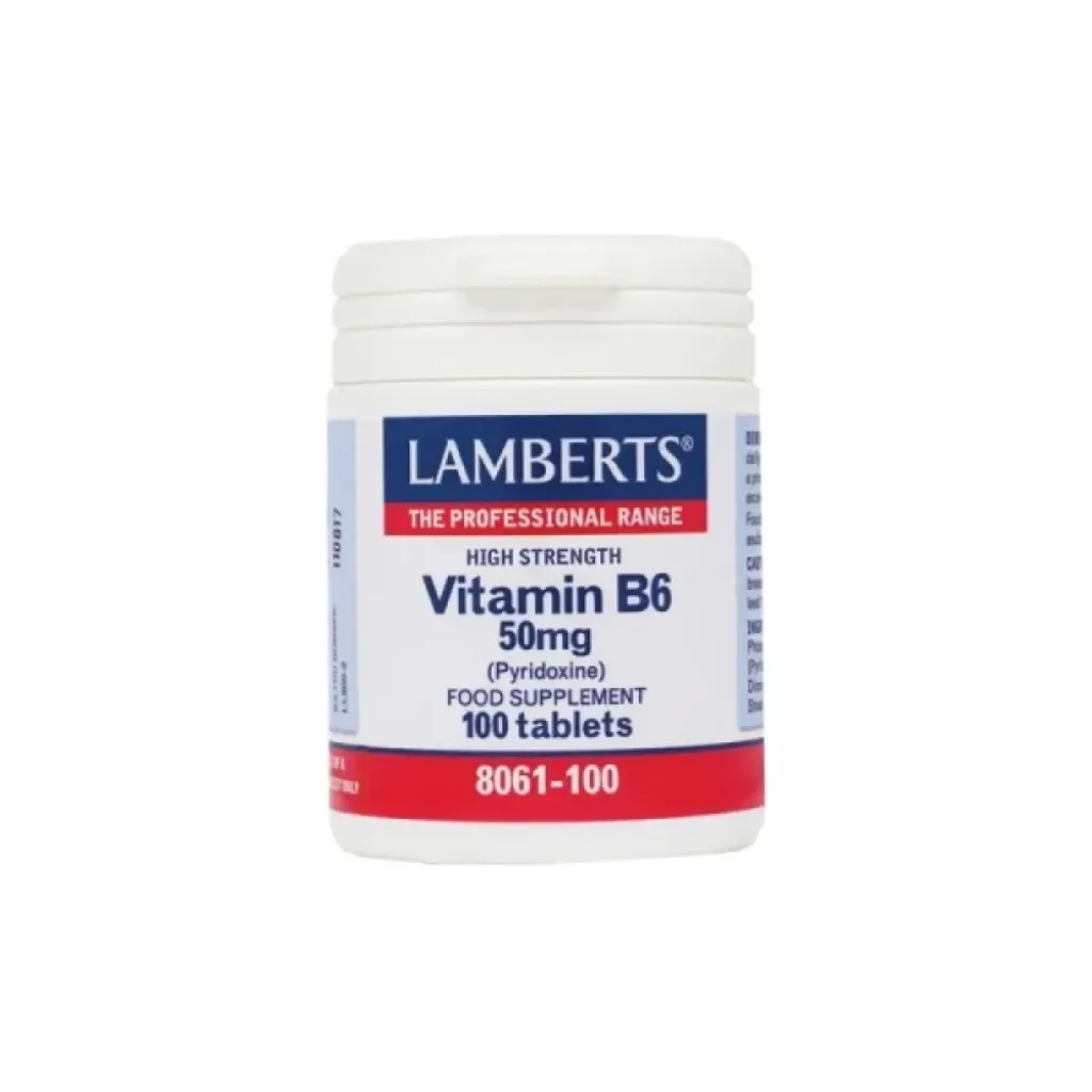 Lamberts Vitamin B6 50mg (Pyridoxine) 100 tablets Lamberts Vitamin B6 50mg (Pyridoxine) 100 tablets