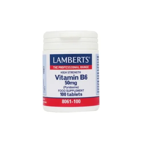 Lamberts Vitamin B6 50mg (Pyridoxine) 100 tablets 