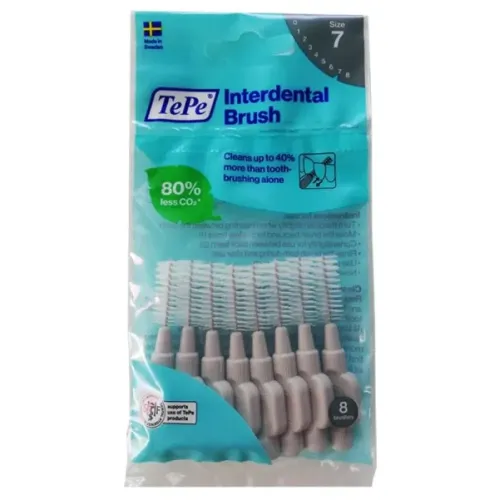 TePe Interdental Brush, Μεσοδόντια Βουρτσάκια Γκρι Μέγεθος 7, 1.3mm 8τμχ 