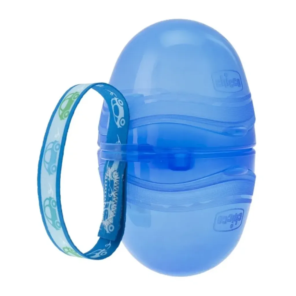 Chicco Διπλή Θήκη Πιπίλας Μπλε 0+ Chicco Διπλή Θήκη Πιπίλας Μπλε 0+
