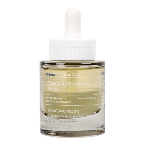 KORRES ΜΑΥΡΗ ΠΕΥΚΗ 4D Διφασικό Serum Νύχτας Σύσφιγξη + Λείανση