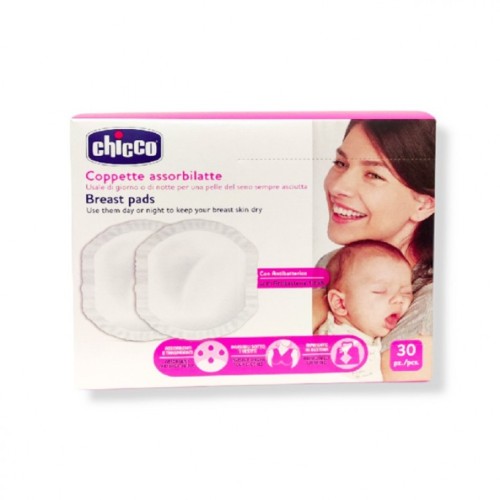 Chicco Επιθέματα Στήθους Αντιβακτηριακά, 30τεμ