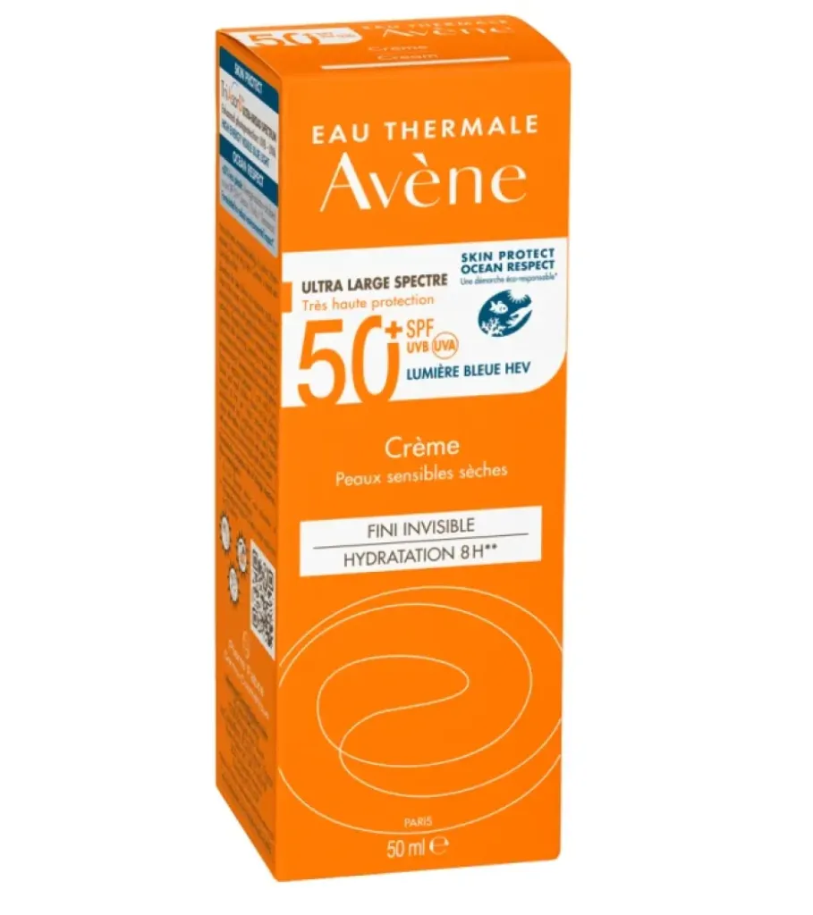 Avene Eau Thermale Cream SPF50+ Αντιηλιακή Κρέμα Προσώπου για Ξήρο Ευαίσθητο Δέρμα 50ml Avene Eau Thermale Cream SPF50+ Αντιηλιακή Κρέμα Προσώπου για Ξήρο Ευαίσθητο Δέρμα 50ml