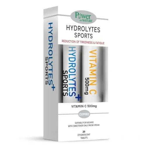 Power of Nature Promo Hydrolytes Sports με Γεύση Λεμόνι 20Tabs & ΔΩΡΟ Vitamin C 500mg 20Tabs