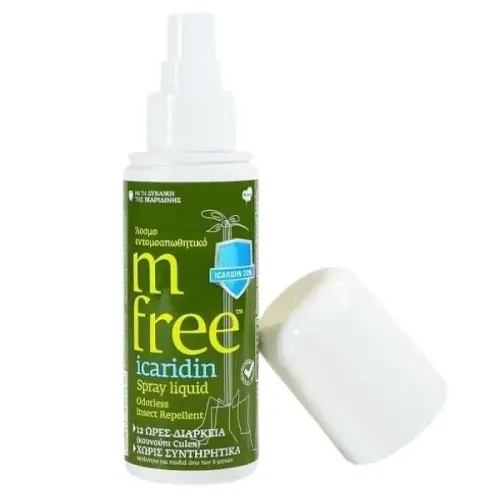 M Free Icaridin Odorless Insect Repellent Liquid Spray Άοσμο Εντομοαπωθητικό 80 ml
