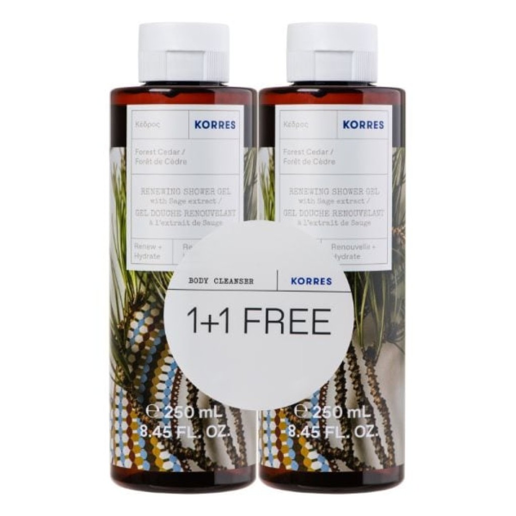 Korres Forest Cedar Κέδρος Αφρόλουτρο 250 ml 1+1 Δώρο Korres Forest Cedar Κέδρος Αφρόλουτρο 250 ml 1+1 Δώρο