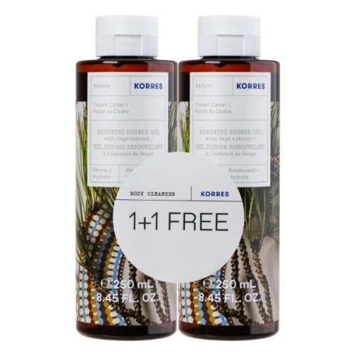 Korres Forest Cedar Κέδρος Αφρόλουτρο 250 ml 1+1 Δώρο