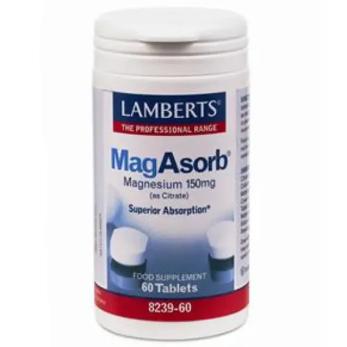 Lamberts MagAsorb Μαγνήσιο Υψηλής Απορρόφησης 60 Tablets 