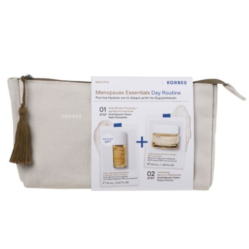 KORRES Λευκή Πεύκη Menopause Essentials Day Routine Σετ KORRES Λευκή Πεύκη Menopause Essentials Day Routine Σετ
