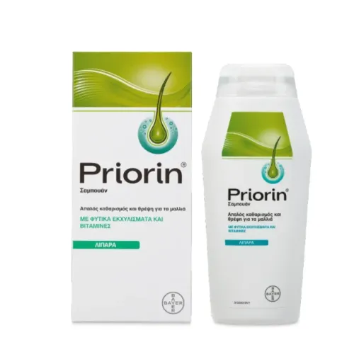PRIORIN Σαμπουάν 200ml για Λιπαρά μαλλιά 