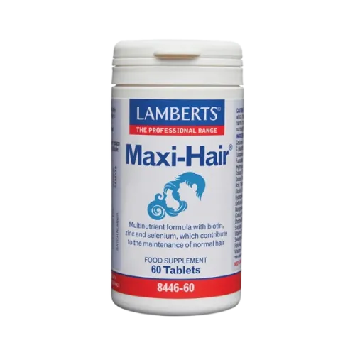 Lamberts Maxi Hair Φόρμουλα κατά της Τριχόπτωσης & Ενδυνάμωσης των Μαλλιών 60 Tablets 