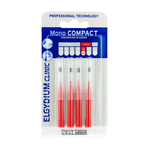 Elgydium Clinic Monocompact, Μεσοδόντια Βουρτσάκια 0.7mm 4τμχ 