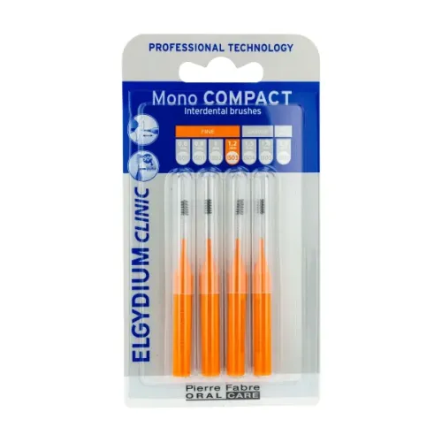 Elgydium Clinic Monocompact, Μεσοδόντια Βουρτσάκια 0.6mm 4τμχ 