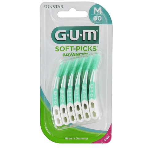 Gum 650 Soft Picks Advanced Medium Μεσοδόντια Βουρτσάκια Μεσαίο Μέγεθος 30 τεμάχια