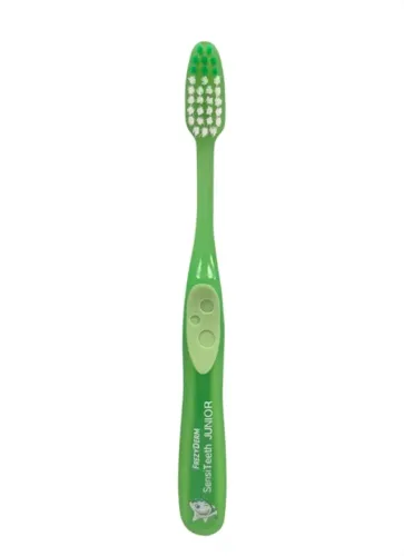 Frezyderm SensiTeeth Junior Toothbrush Soft Green Παιδική Μαλακή Οδοντόβουρτσα Πράσινο για 3-6 Ετών 1 Τεμάχιο