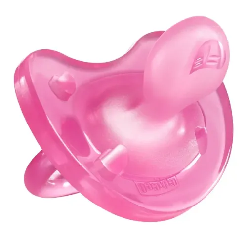 Chicco Physio Soft, Πιπίλα Όλο Σιλικόνη Ρόζ 6-16m