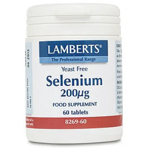 Lamberts Selenium 200μg Σελήνιο 60 Tablets 
